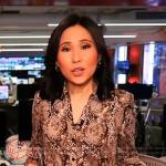 Vicky’s snake print shirtdress on Today