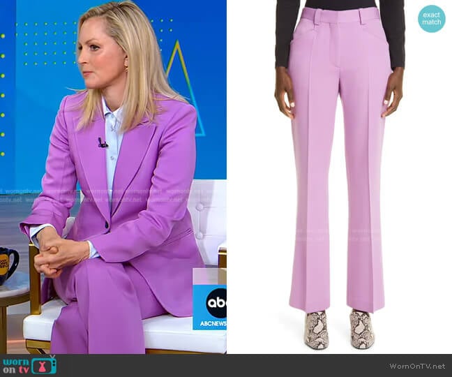 Victoria Beckham Slim Straight Leg Trouser
