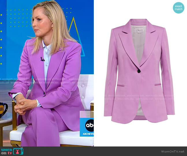 Victoria Beckham Tailored Single-Breasted Wool Jacket