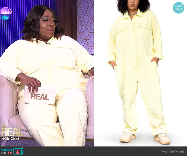 Wild Fang Utility Jumpsuit worn by Loni Love on The Real