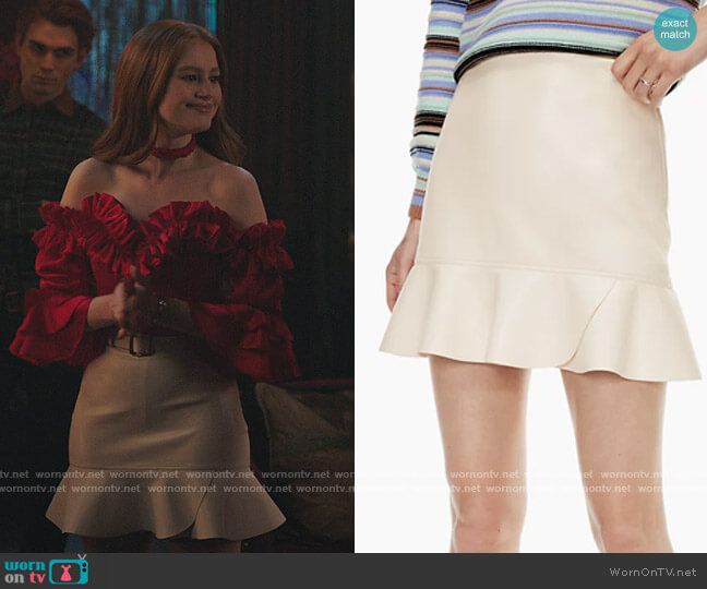 Wilfred by Aritzia Paradox Skirt worn by Cheryl Blossom (Madelaine Petsch) on Riverdale