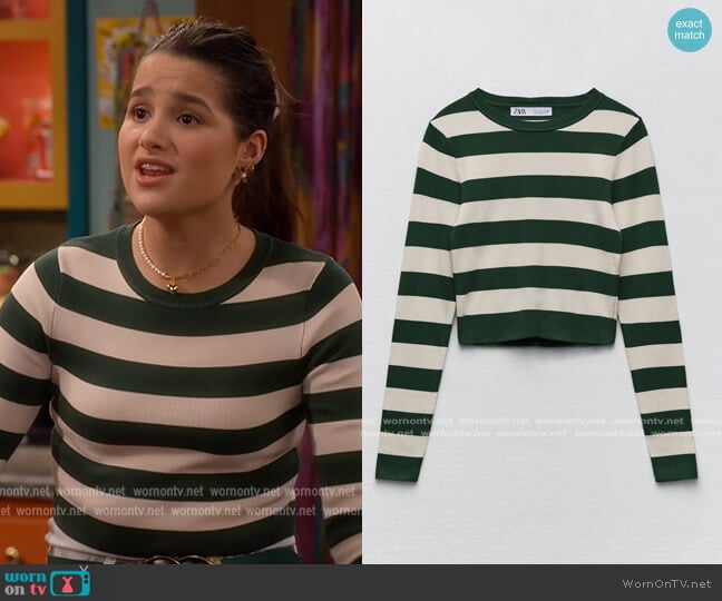 Zara Ribbed Knit Sweater worn by Lex (Jules LeBlanc) on Side Hustle