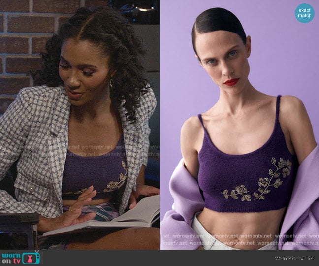 Zara Beaded Top worn by Layla Keating (Greta Onieogou) on All American