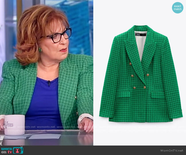 Zara Textured Blazer worn by Joy Behar on The View