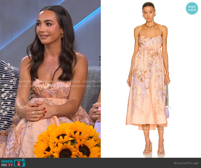 Zimmermann Rosa Bralette Midi Dress