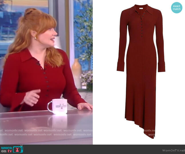 A.L.C. Lance Asymmetric Maxi Polo Dress