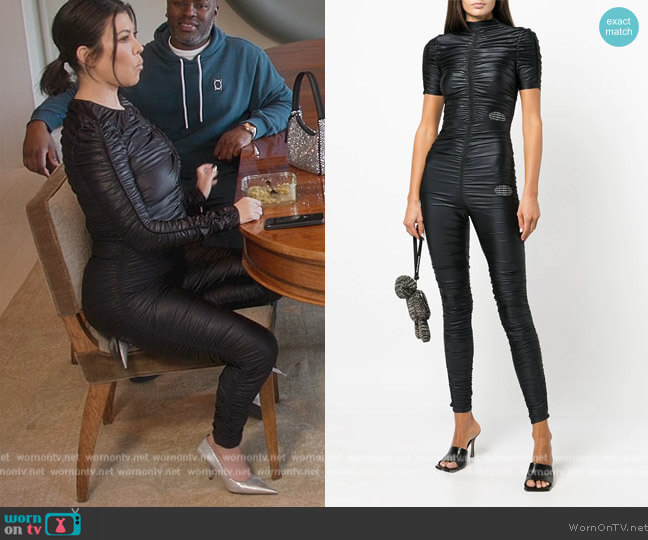 Alexander Wang Ruched stretch-jersey leggings worn by Kourtney Kardashian (Kourtney Kardashian) on The Kardashians