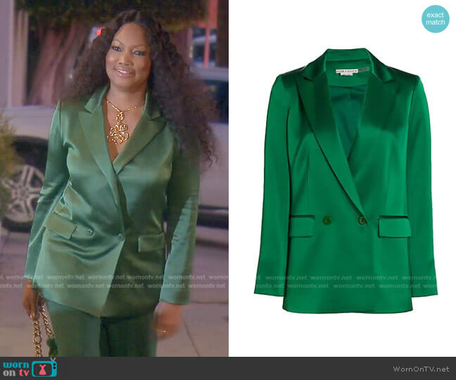 Alice + Olivia Justin Double-Breasted Blazer worn by Garcelle Beauvais on The Real Housewives of Beverly Hills