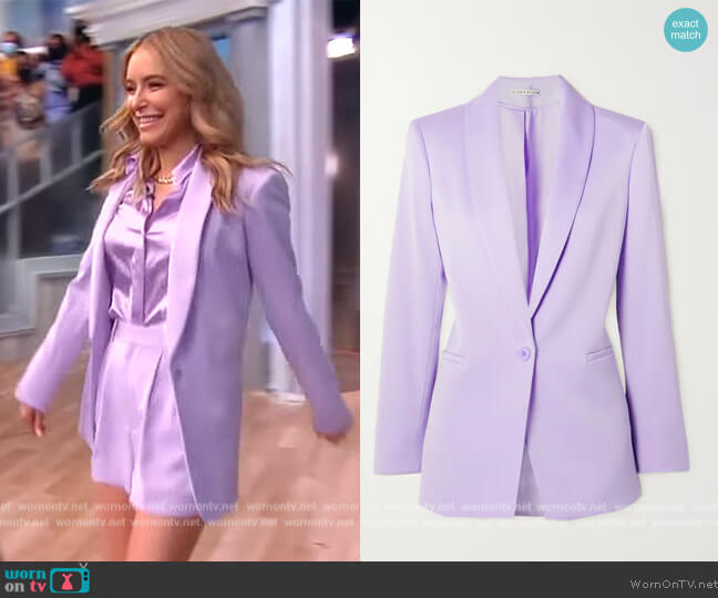Alice + Olivia Yuriko crepe blazer