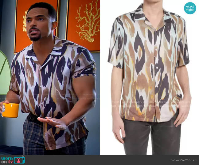 All Saints Fuego Shirt worn by Calvin Rodney (Anthony Dalton) on Tyler Perrys Sistas