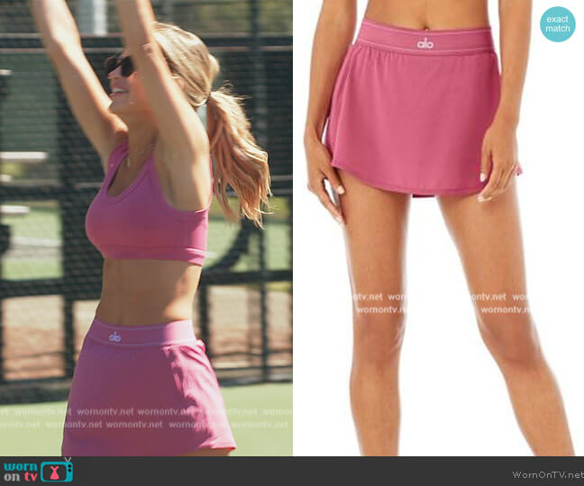 Alo Yogo Match Point Tennis Skirt worn by Naomie Olindo on Southern Charm