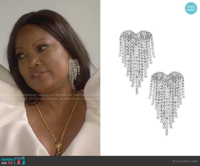 Amber Sceats x REVOLVE Melted Heart Drop Earrings worn by Garcelle Beauvais on The Real Housewives of Beverly Hills