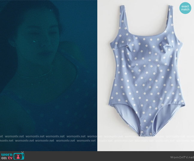 & Other Stories Polka Dot Swimsuit worn by Belly Conklin (Lola Tung) on The Summer I Turned Pretty