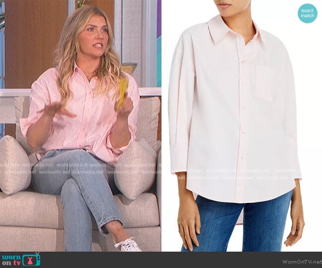 Anine Bing Mika Shirt worn by Amanda Kloots on The Talk