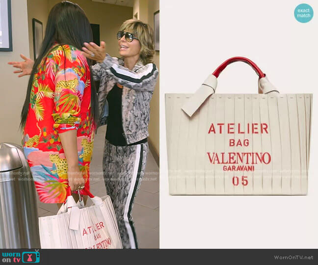 Valentino Garavani Atelier Tote Bag worn by Garcelle Beauvais on The Real Housewives of Beverly Hills