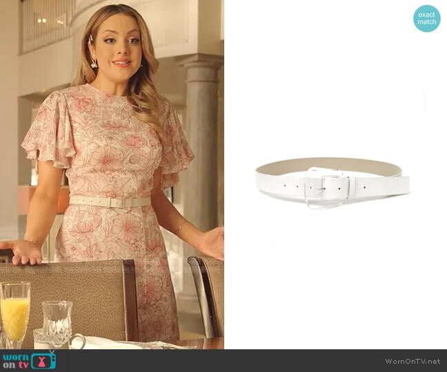 B-Low The Belt Cece Mini Leather Belt worn by Fallon Carrington (Elizabeth Gillies) on Dynasty