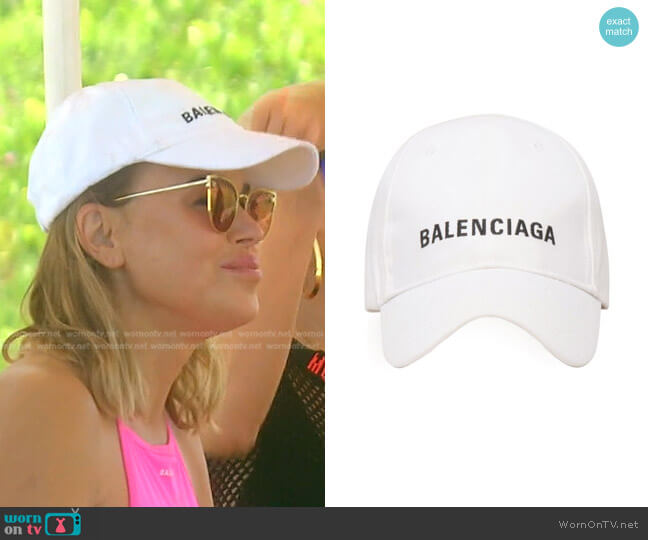 Balenciaga Logo-embroidered Baseball Cap worn by Diana Jenkins on The Real Housewives of Beverly Hills