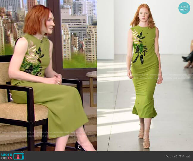 Bibhu Mohapatra Crepe Midi Dress