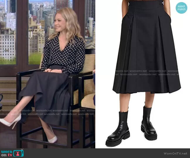 3.1 Phillip Lim Biker Skirt worn by Kelly Ripa on Live with Kelly and Mark