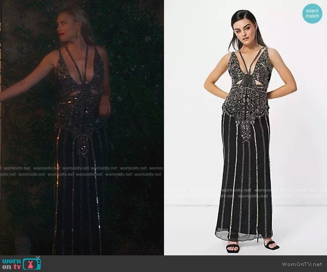Asos Cami Embellished Maxi Dress worn by Elinor (Gracie Dzienny) on First Kill