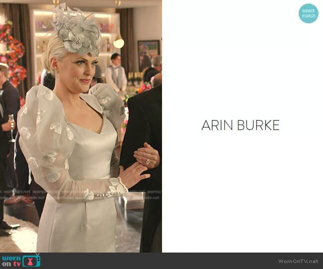 costume designer Arin Burke Custom designed worn by Alexis Carrington (Elaine Hendrix) on Dynasty