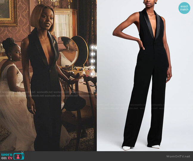 Dsquared2 Sleeveless Waistcoat Jumpsuit worn by Zenzi Fullington (Ashleigh Murray) on Tom Swift