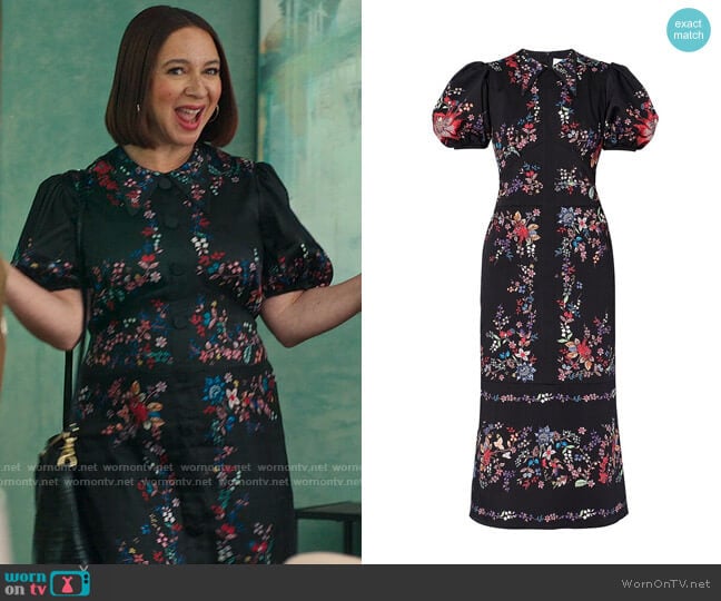 Erdem Antonetta Dress worn by Molly Novak (Maya Rudolph) on Loot
