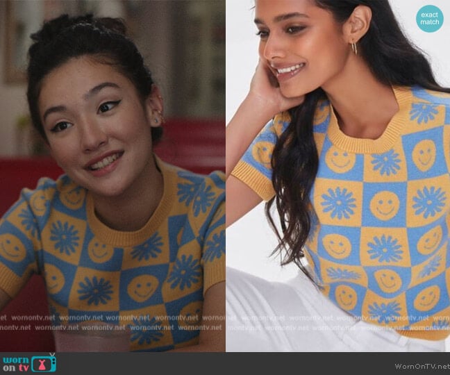 Forever 21 Smiley Face Sweater