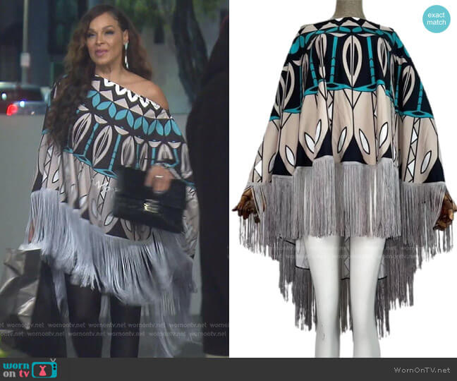 Sheree Elizabeth Fringe Benefits Top worn by Sheree Zampino on The Real Housewives of Beverly Hills