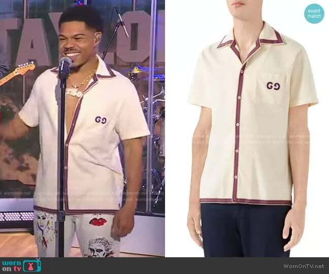 Gucci GG Embroidery Bowling Shirt