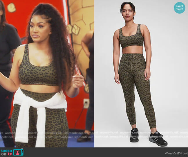 Gap Low Impact Power Recycled Scoopneck Sports Bra worn by Drew Sidora on The Real Housewives of Atlanta