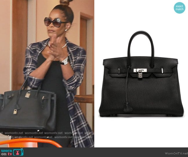 Hermes Birkin 35 Bag worn by Sheree Whitefield on The Real Housewives of Atlanta