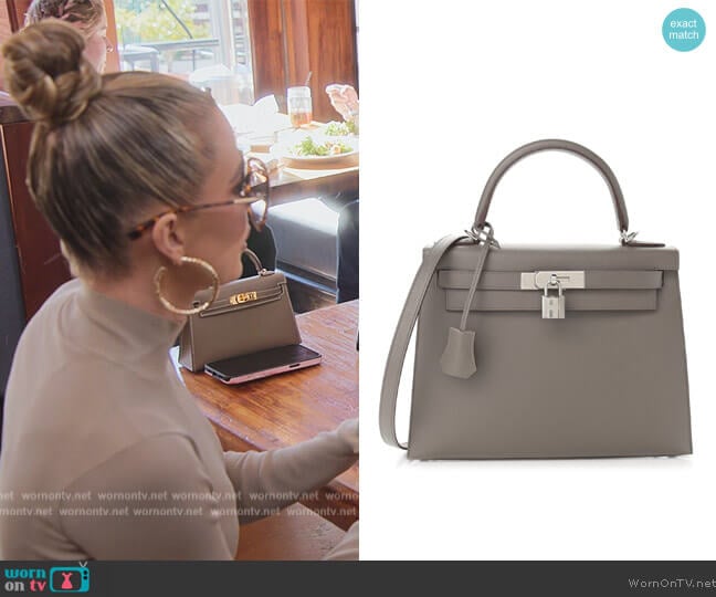 Hermes Epsom Kelly Sellier worn by Khloe Kardashian (Khloe Kardashian) on The Kardashians