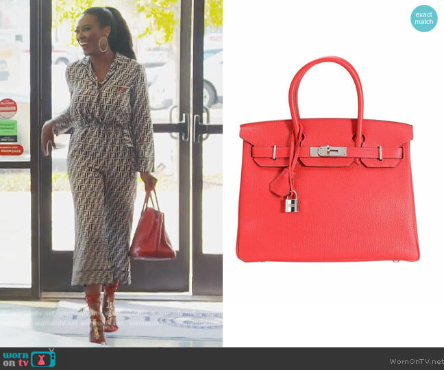 Hermes Birkin 30 Bag worn by Kenya Moore on The Real Housewives of Atlanta