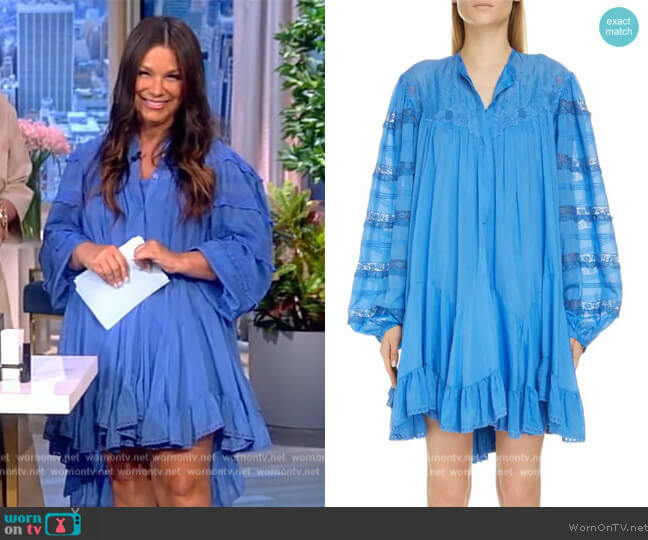 Isabel Marant Gyliane Cotton & Silk Voile Minidress