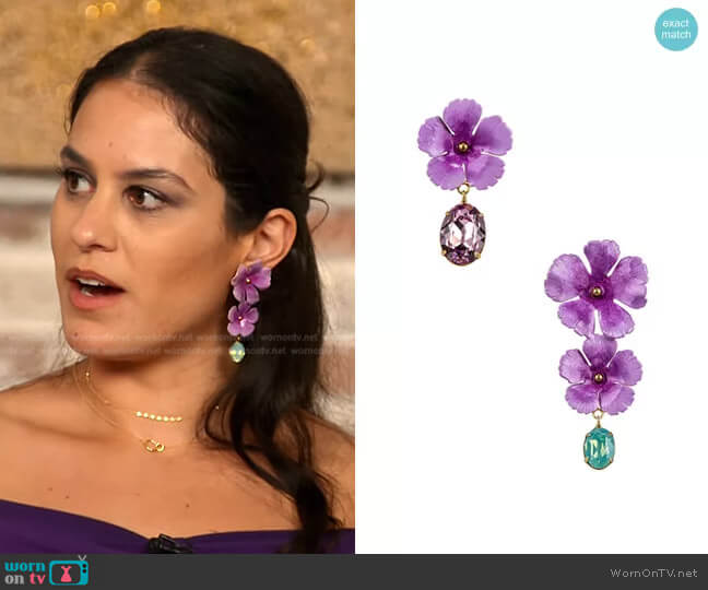 Jennifer Behr Jacinta Earrings worn by Donna Farizan on Today