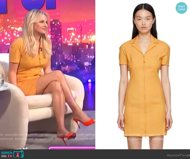 Jacquemus La Robe Tangelo Dress worn by Morgan Stewart on E! News