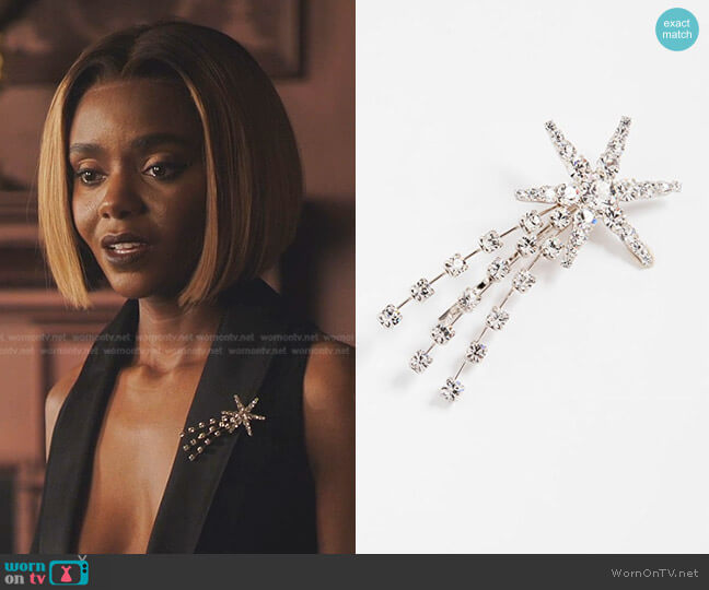 Jennifer Behr Comet Bobby Pin worn by Zenzi Fullington (Ashleigh Murray) on Tom Swift