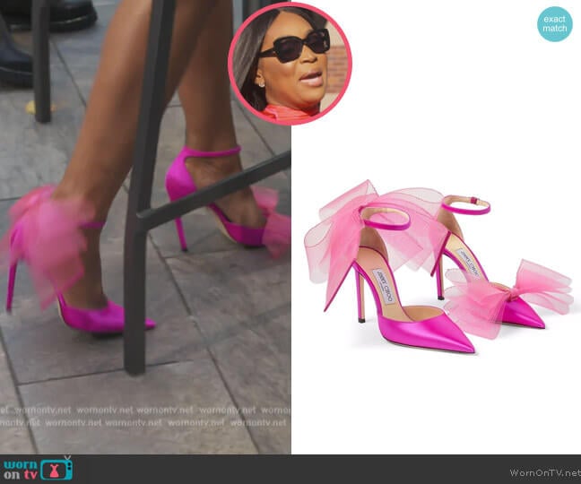 Jimmy Choo Averly 100 Heels worn by Marlo Hampton on The Real Housewives of Atlanta