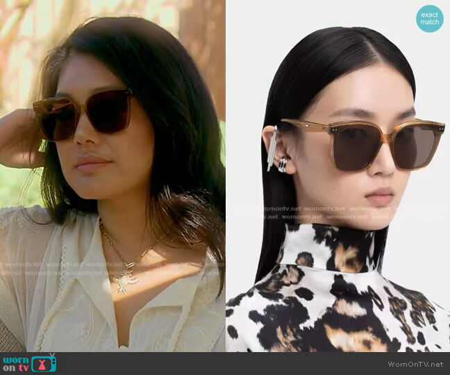 Gentle Monster Lo Cell BC5 Oversized Square Sunglasses worn by Crystal Kung Minkoff on The Real Housewives of Beverly Hills