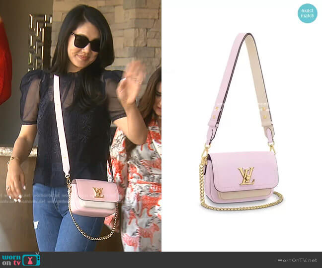 Louis Vuitton Lockme Tender Bag worn by Crystal Kung Minkoff on The Real Housewives of Beverly Hills