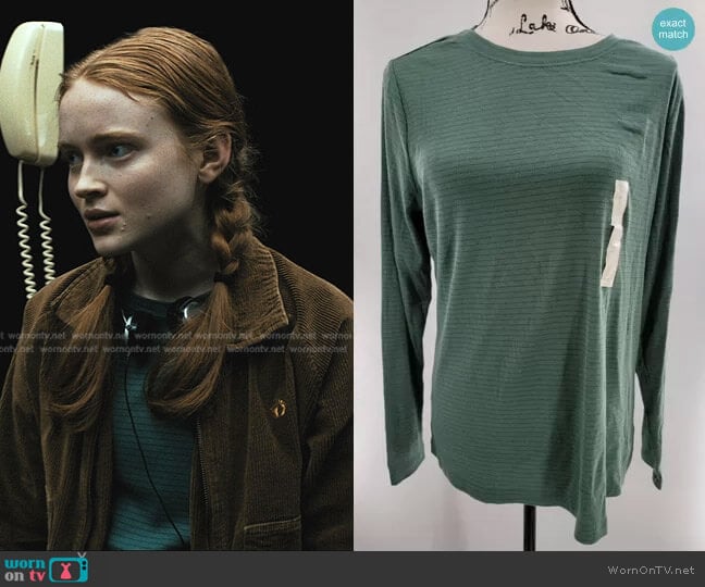 Universal Thread Long Sleeve T-Shirt worn by Max (Sadie Sink) on Stranger Things