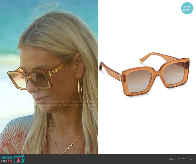 Louis Vuitton Loya Sunglasses worn by Dorit Kemsley on The Real Housewives of Beverly Hills