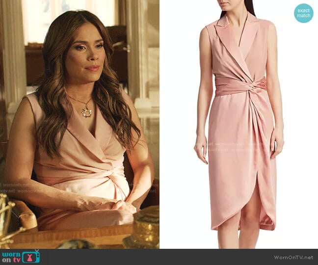 Jonathan Simkhai Luxe Combo Twist Blazer Dress worn by Cristal Jennings (Daniella Alonso) on Dynasty