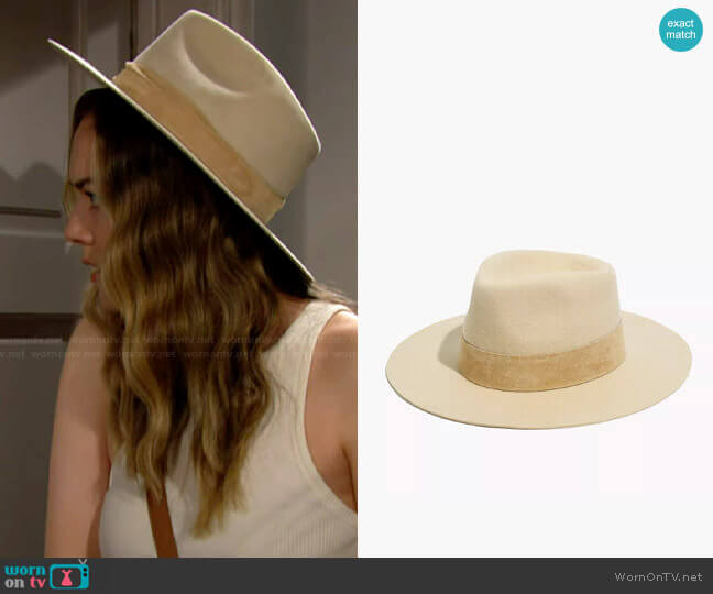 Madewell x WYETH™ Dylan Rancher Hat worn by Hope Logan (Annika Noelle) on The Bold and the Beautiful