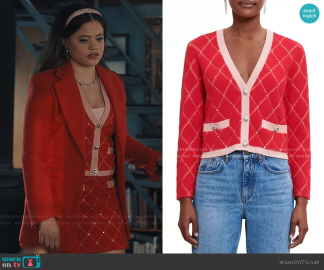 Maje Marguerity Cardigan worn by Maggie Vera (Sarah Jeffery) on Charmed
