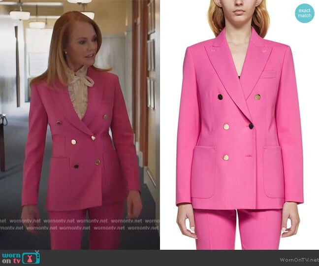 Max Mara Gin Blazer worn by Lisa Benner (Marg Helgenberger) on All Rise