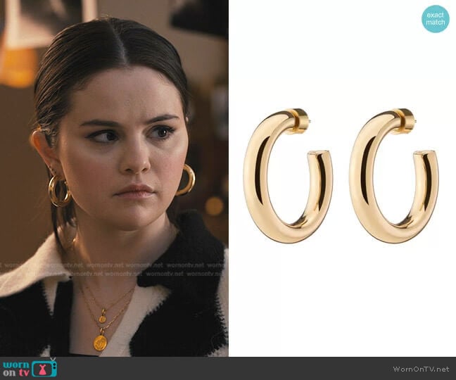 Jennifer Fisher Mini Samira Hoops worn by Mabel Mora (Selena Gomez) on Only Murders in the Building