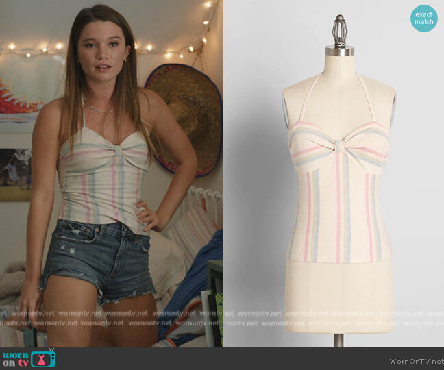 Modcloth Sun-Drenched Sweetness Halter Top