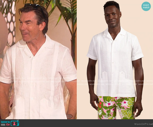 Mr Turk Gabriel Short Sleeve Shirt worn by Jerry O'Connell on The Talk